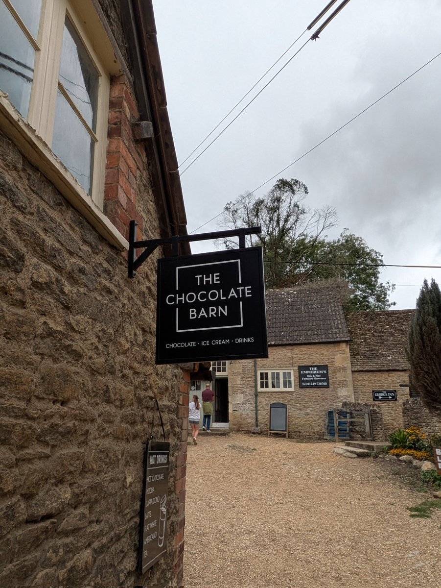 owainharris3's tweet photo. Visited this chocolate shop in #lacock England today. The owners had made the effort to include "siocled" in their decor so I bought some chocolate to thank them! #cymraeg https://t.co/XHaz0p4kOC