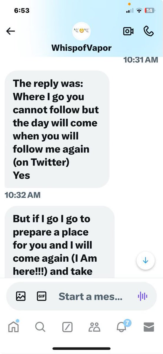 This was one of our first conversations!!! 😯🤯🙏🏻