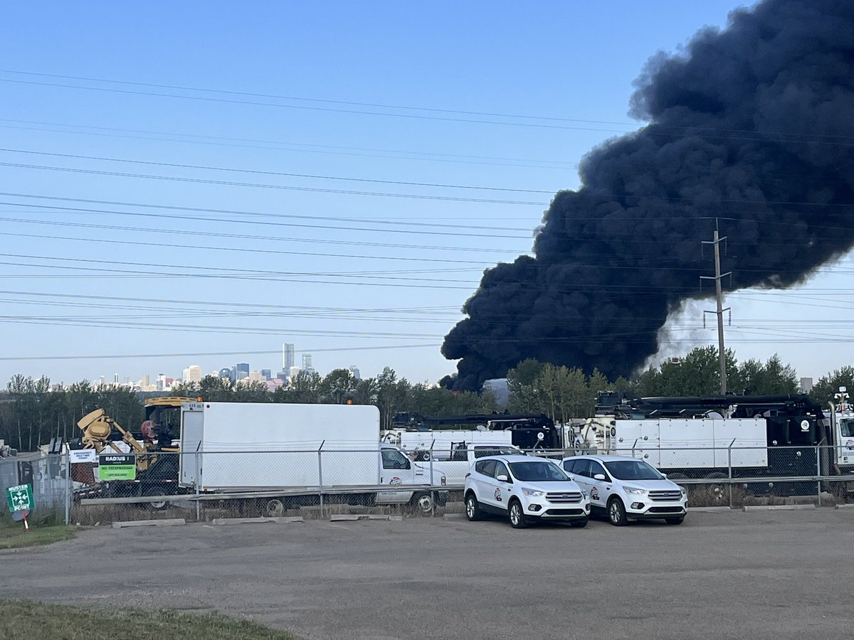 Fire is at the GenAlta recycling plant. Strathcona county. Seems to be worsening as of 10:30.