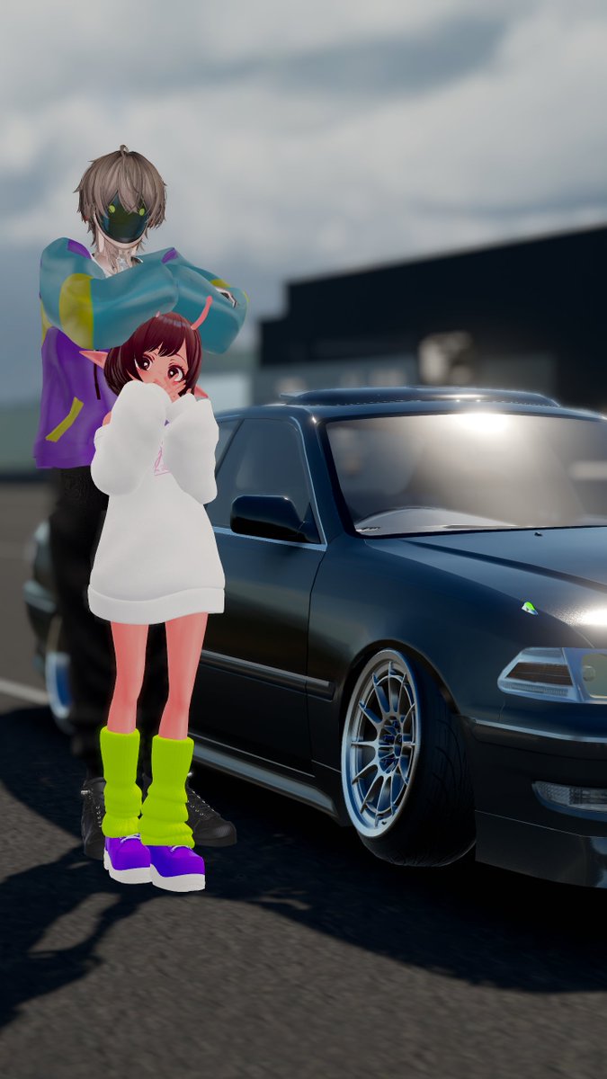 自慢のマクチハを見て…… (◜◡◝) #ミルキーサブウェイ #VRChat