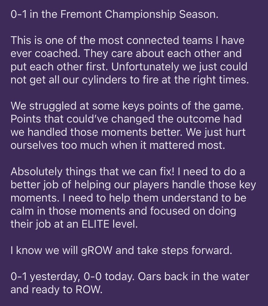 0-0 today. Oars in the water and back to work!🛶🏈