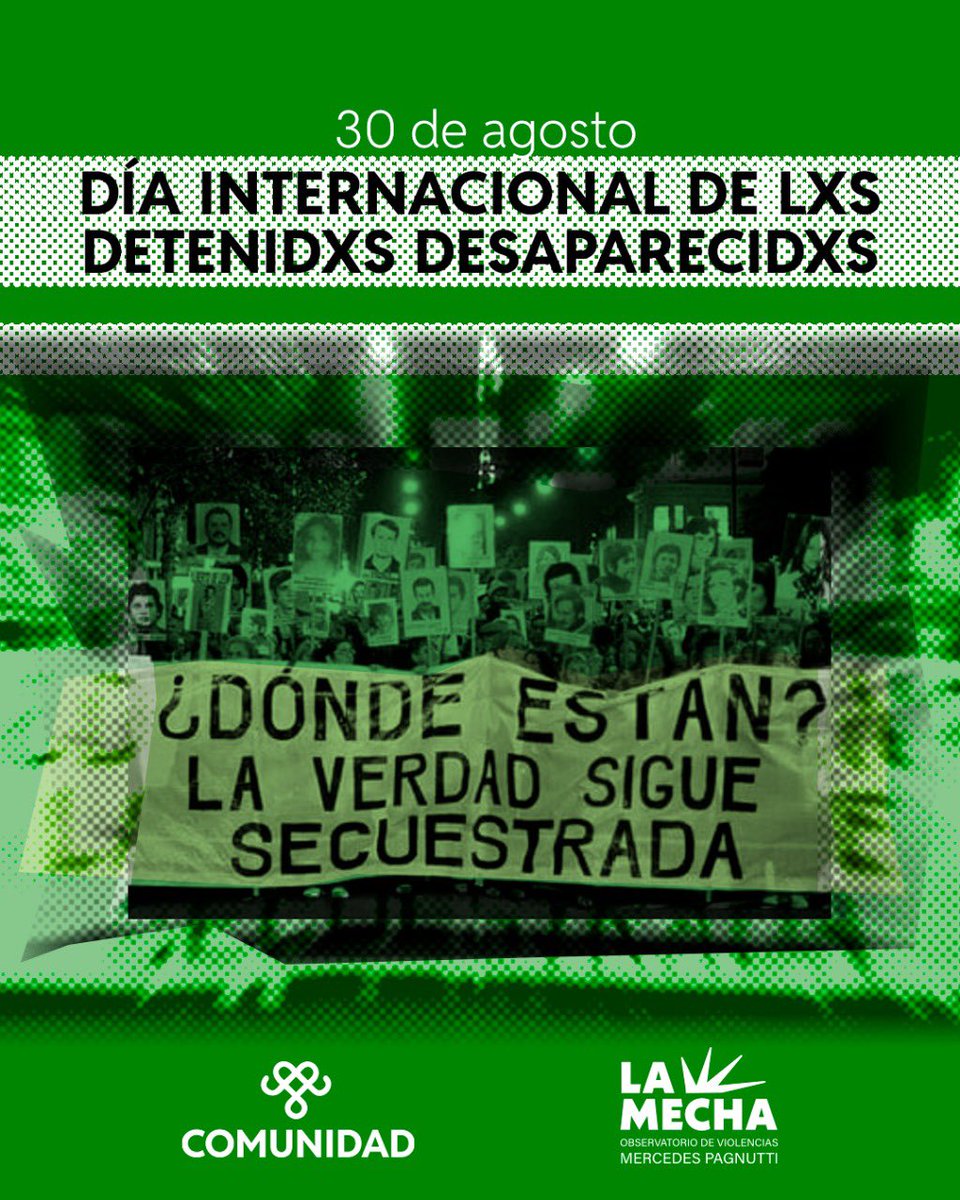 🟢 30.000 compañeras y compañeros detenidos desaparecidos. ¡Presentes!
Ahora y Siempre.
