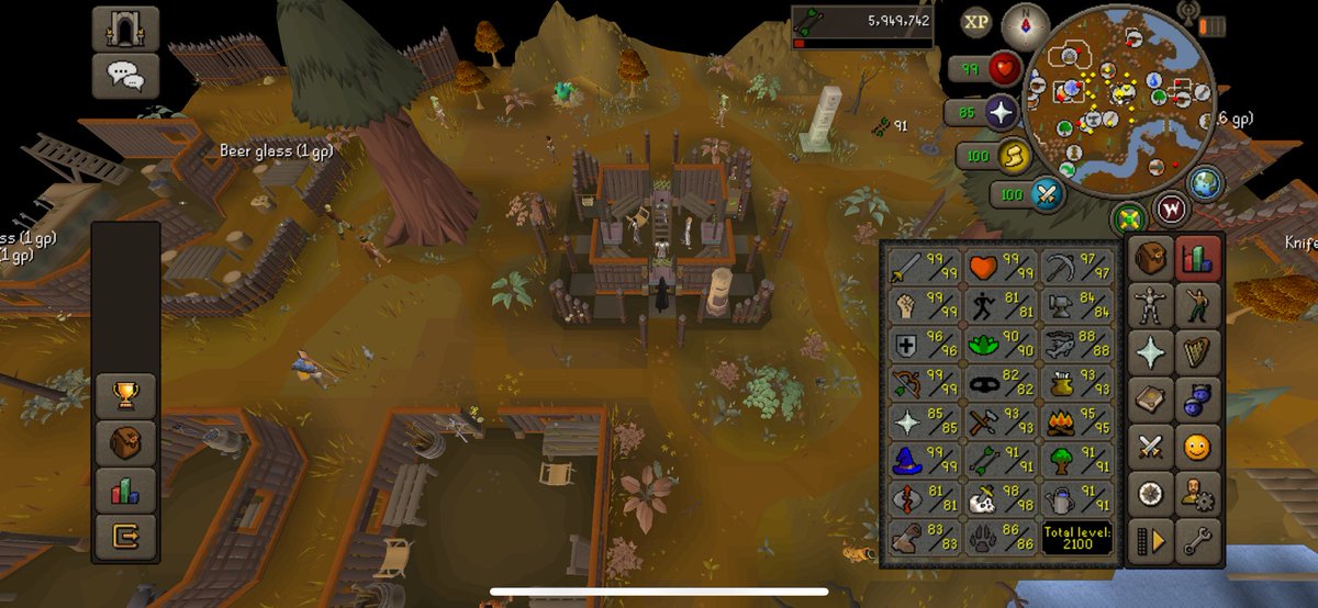 2100 total on the iron #osrs