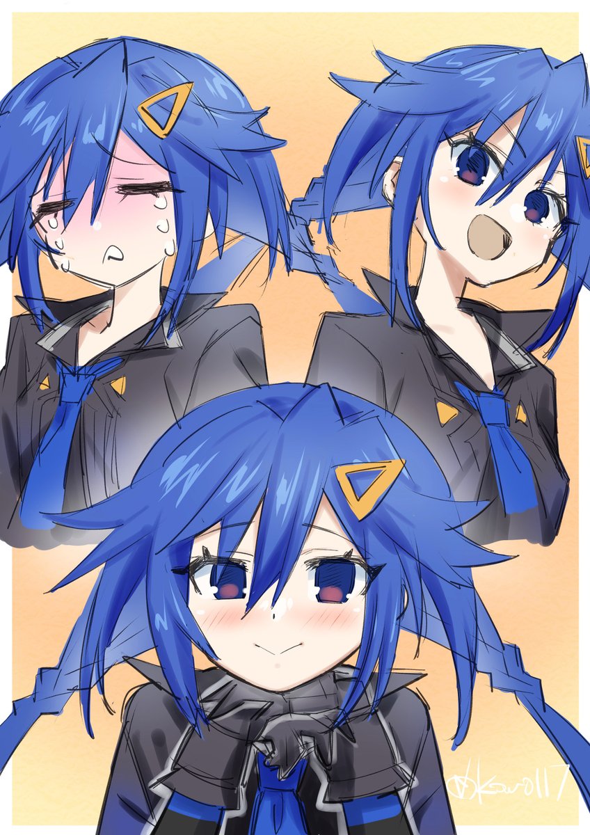 #ネプテューヌワンドロ 
（キャラ崩壊）くろめちゃん
あえて絶対こんな表情しなさそうにしてみた…🙏
そして、表情が決まらず1時間半オーバー……