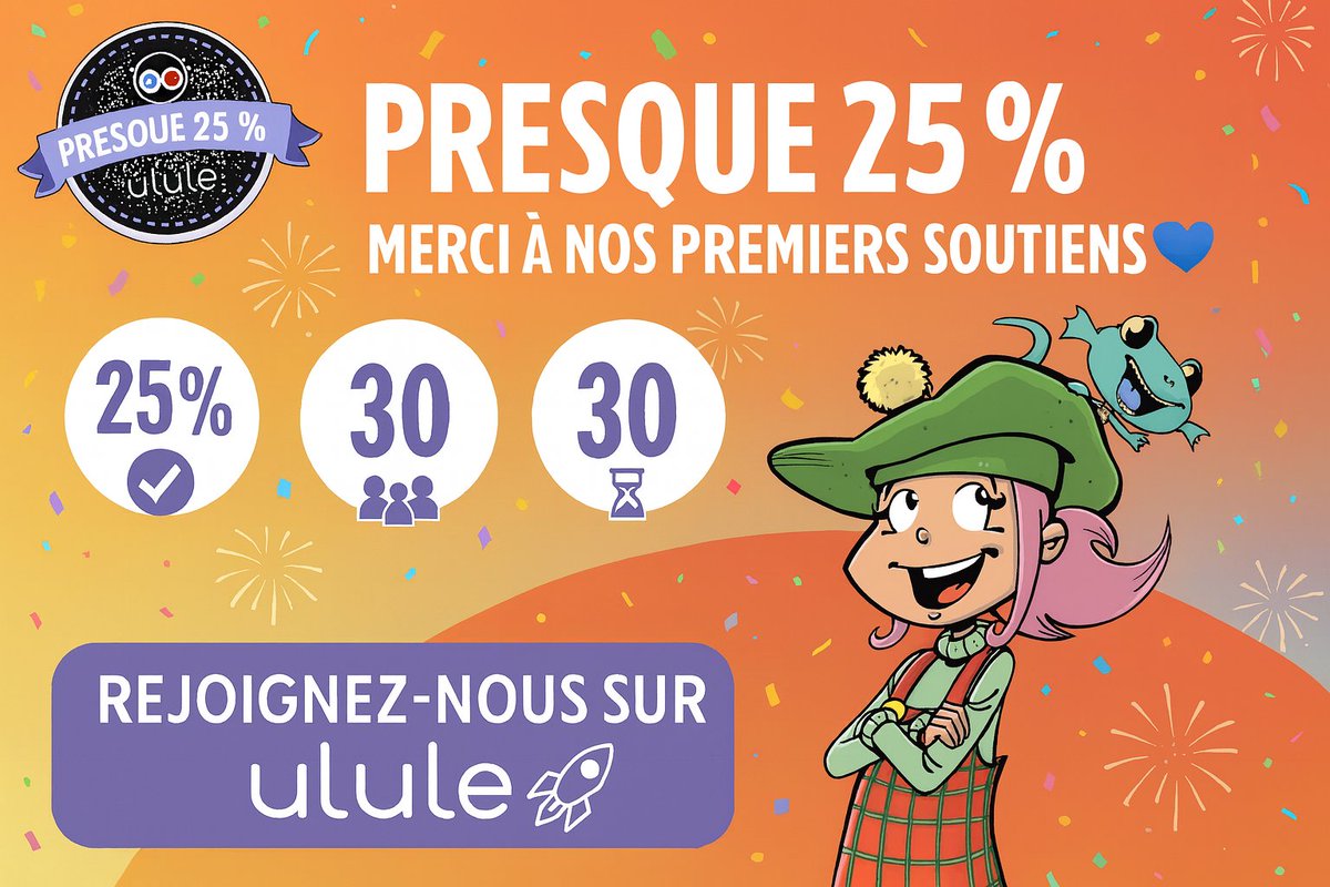 Qui de nos amis rejoindra cette campagne et faira grimper le compteur?

fr.ulule.com/mon-ami-ness/