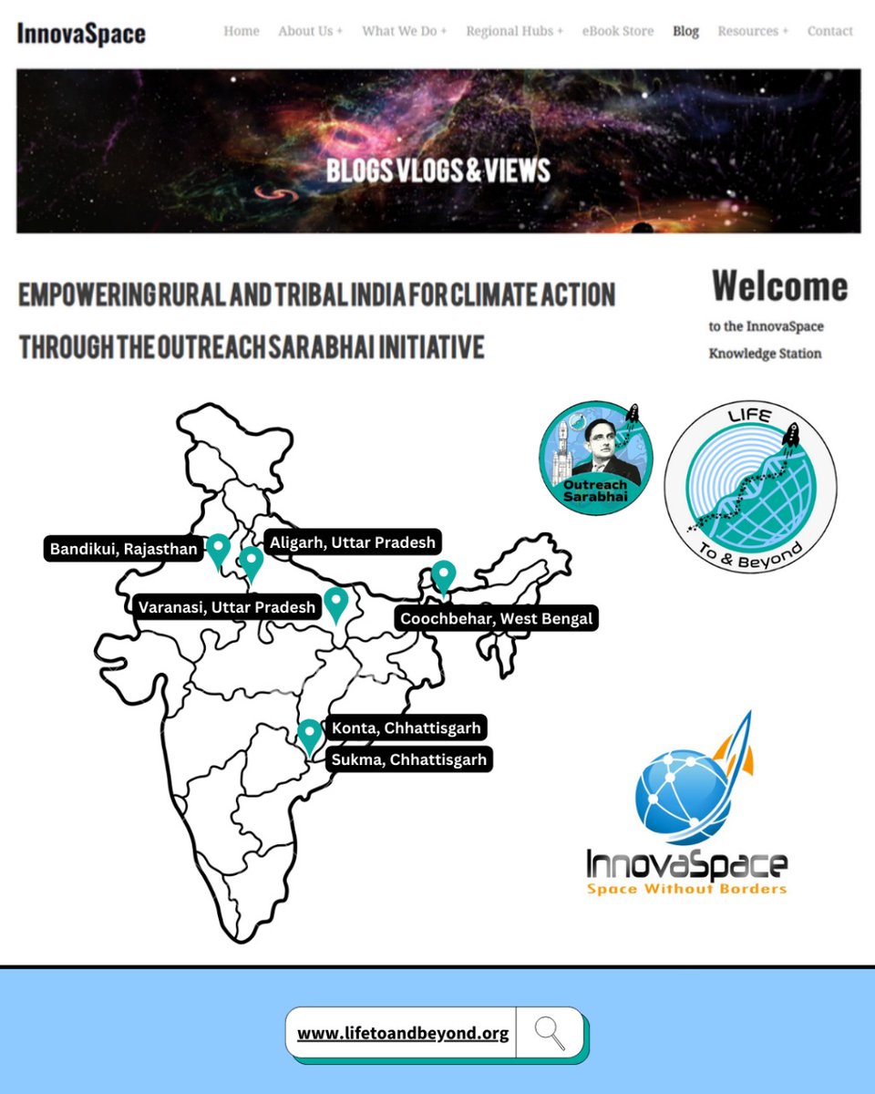 Empowering Rural &amp; Tribal India through Space &amp; Climate Action! 🌏✨
Read full story: innovaspace.org/blog/empowerin…

#OutreachSarabhai #STEAM #Education #Rural #Tribal #India #ClimateAction #SpaceScience #CitizenScience #Innovation #EducationForAll