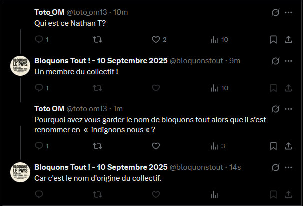Indignons Nous ! - 10 septembre 2025 tweet media
