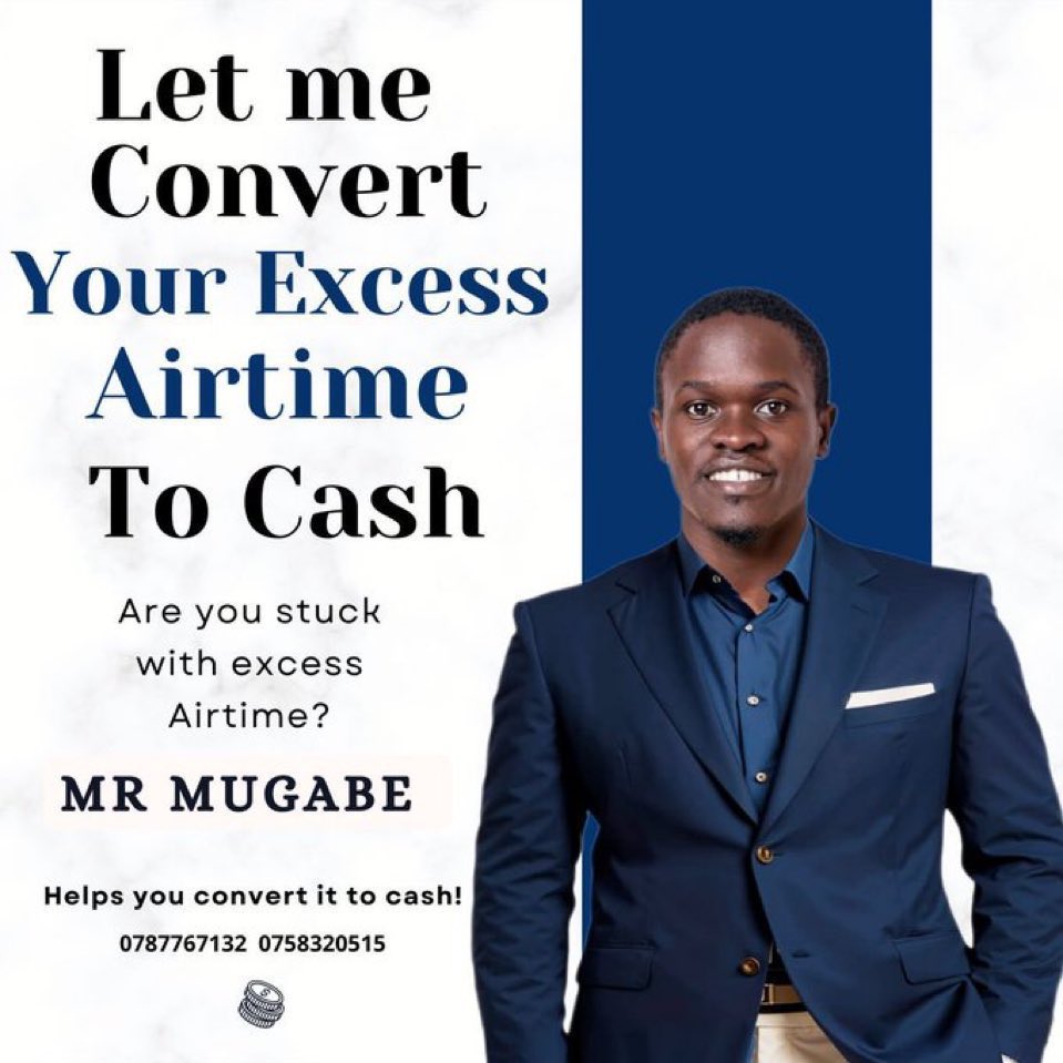 Don’t get stuck with excess airtime… call us <a href="/MrMugabeRodgers/">MR MUGABE</a> … retweet up to the next client