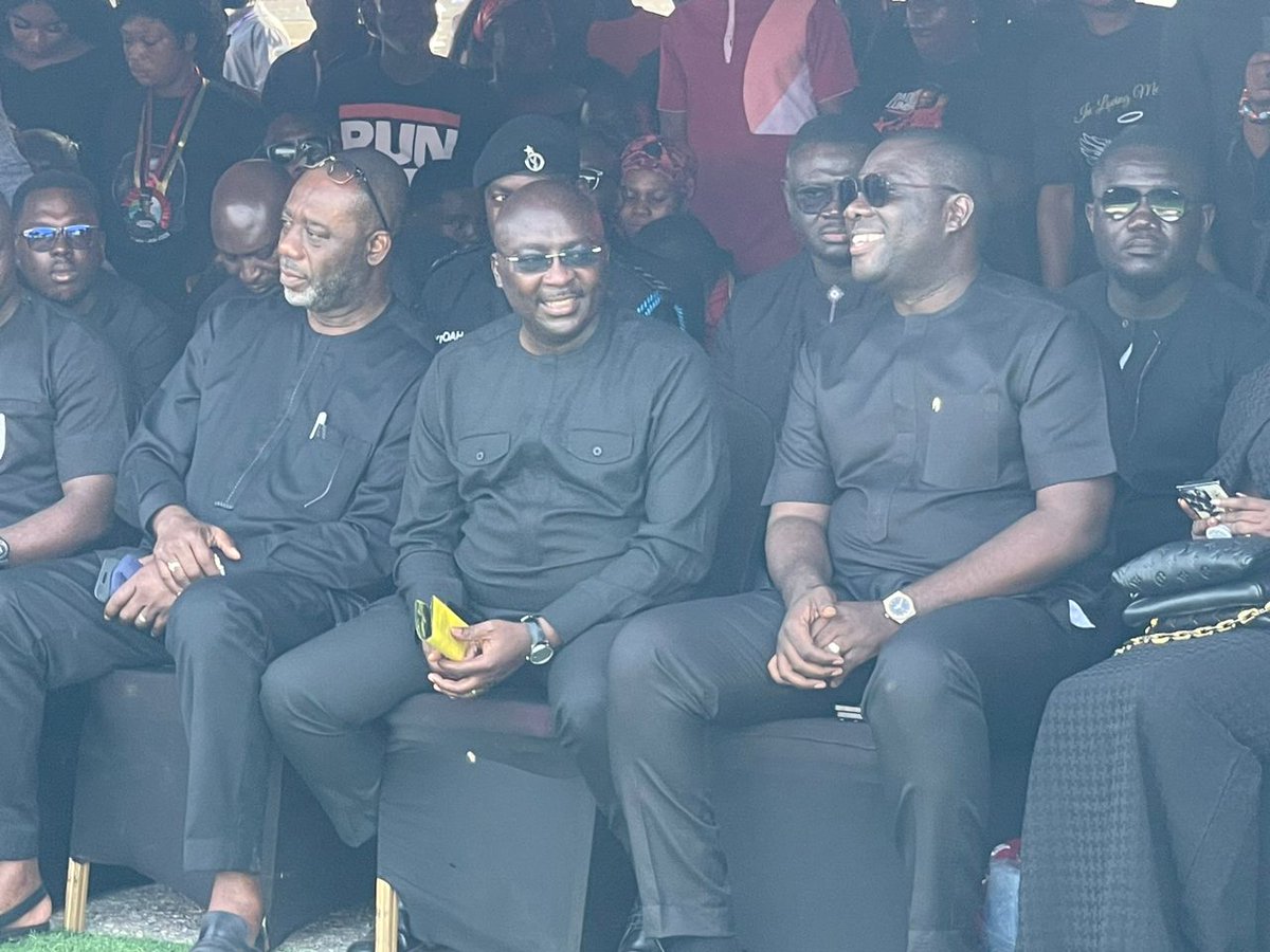 atinkatvgh's tweet photo. PHOTOS: Dr. Bawumia, Kennedy Agyapong, amongst other dignitaries, spotted at the One-Week Observation of the Late Daddy Lumba, happening now at the Black Star Square, with Roman Fada also spotted.
#Atinkatvgh #DaddyLumba https://t.co/UfnTtCaAVo
