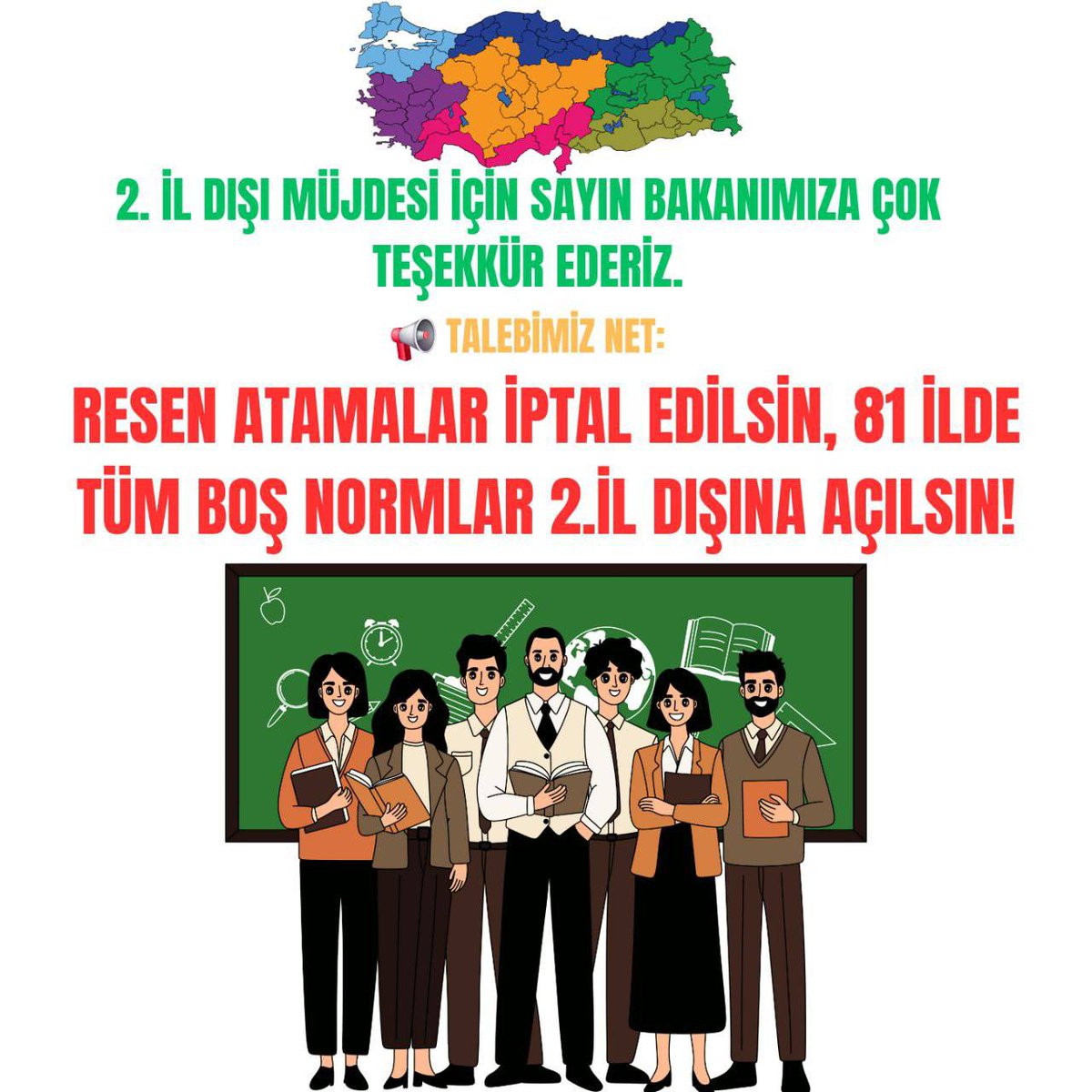 <a href="/Yusuf__Tekin/">Yusuf Tekin</a> #2İlDışıTümNormlaraTalip çünkü memleketimizde çalışmak hepimizin hakkı. Bazı çiçekler bazı topraklarda yetişmiyor artık çiçek açacağımız topraklarda görev yapmak istiyoruz.
<a href="/tcmeb/">Millî Eğitim Bakanlığı</a> <a href="/Yusuf__Tekin/">Yusuf Tekin</a> <a href="/mebpgm/">Personel Genel Müdürlüğü</a> <a href="/cftcblnt/">Bülent ÇİFTCİ</a> 
<a href="/leventkuruoglu/">Levent Kuruoğlu</a> <a href="/kademozbay_/">Kadem Özbay</a> <a href="/_aliyalcin_/">Ali YALÇIN</a> <a href="/talatyavuz29/">Talat YAVUZ</a> <a href="/edipuzen/">Edip Üzen</a>