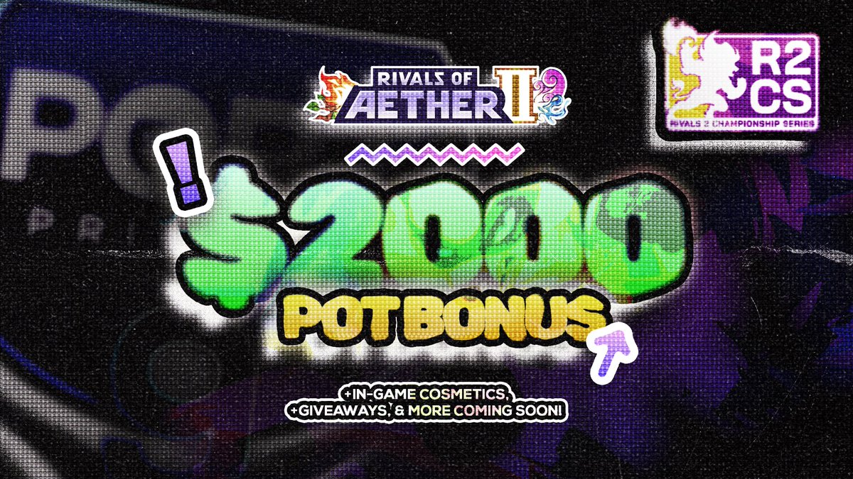 We’re not just a Smash event. 💥

Happy to announce that #NinthPort is joining the R2CS <a href="/RivalsOfAether/">Rivals of Aether II</a> Championship Circuit! 🎉

As part of this circuit, Rivals II @ Port will have a $2000 pot bonus, in-game cosmetics, giveaways, and more. 🔥

Registration is still open 👇