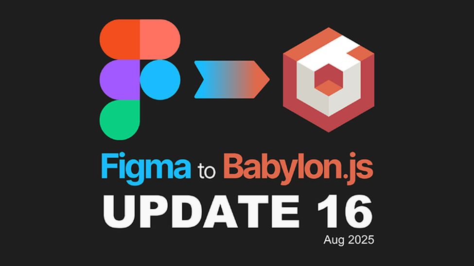 The wonderful community extension "Figma to Babylon.js" by forum user jamessimo, has been updated to version 16! Go check it out!

forum.babylonjs.com/t/figma-to-bab… 

#3D #WebDev #gamedev #indiedev #WebDevelopment #webgl #gamedevelopment #IndieDevs