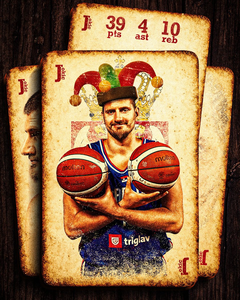 Nikola Jokic sets the new <a href="/EuroBasket/">FIBA EuroBasket</a> single-game high for Serbia with 39 PTS. 🇷🇸🃏