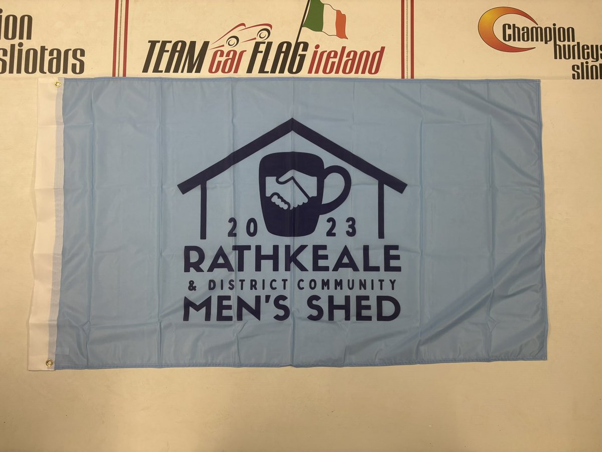 5ft x 3ft flag digitally printed for a customer 👌
📧 info@teamcarflagireland.com 📧 
☎️ 061-393231 📲