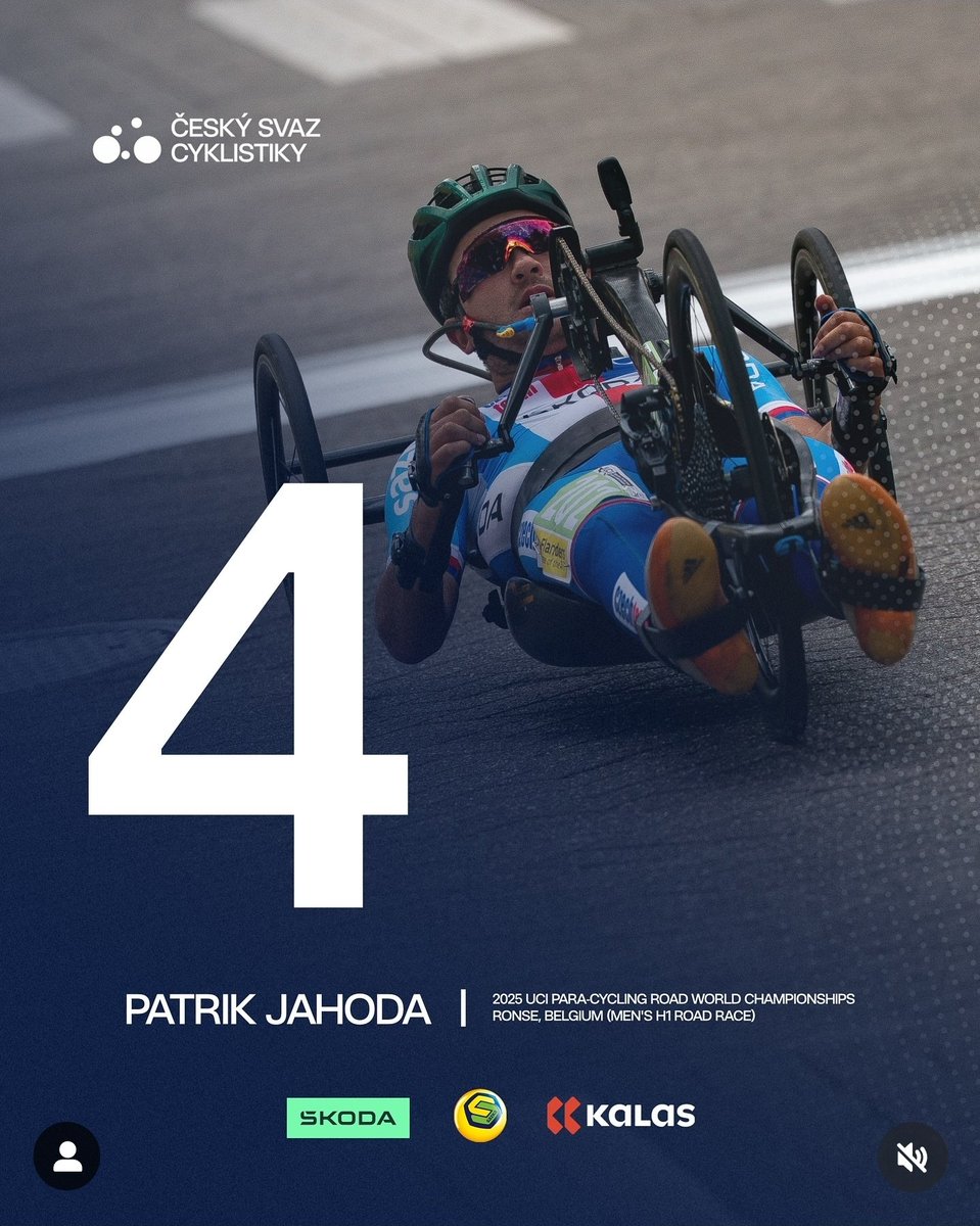 Tak dneska bohužel. Dal jsem tomu všechno, dvě kola ze tří jsem jel na stejných číslech jako v časovce (takže totálně na limitu), ale bohužel na bednu to v silničním závodě nestačilo 🤷‍♂️