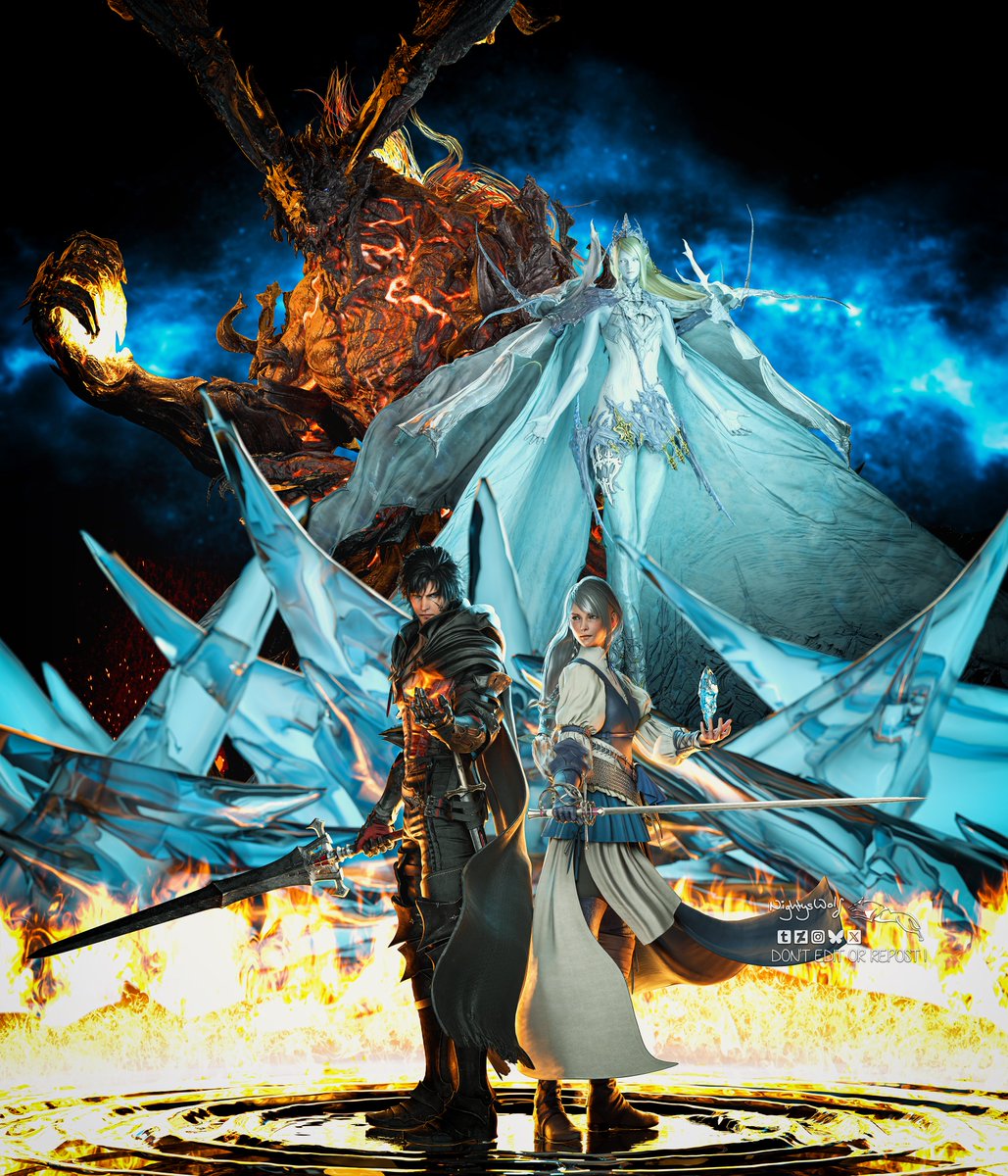 Indomitable... 

#CliveRosfield #JillWarrick #FF16 #FFXVI #FinalFantasy16 #FinalFantasyXVI #Cliji #Warfield #Clive #Jill