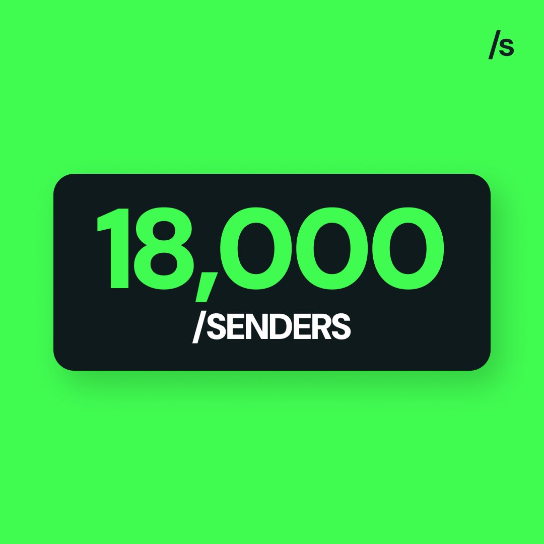18,000 reasons to keep /sending.