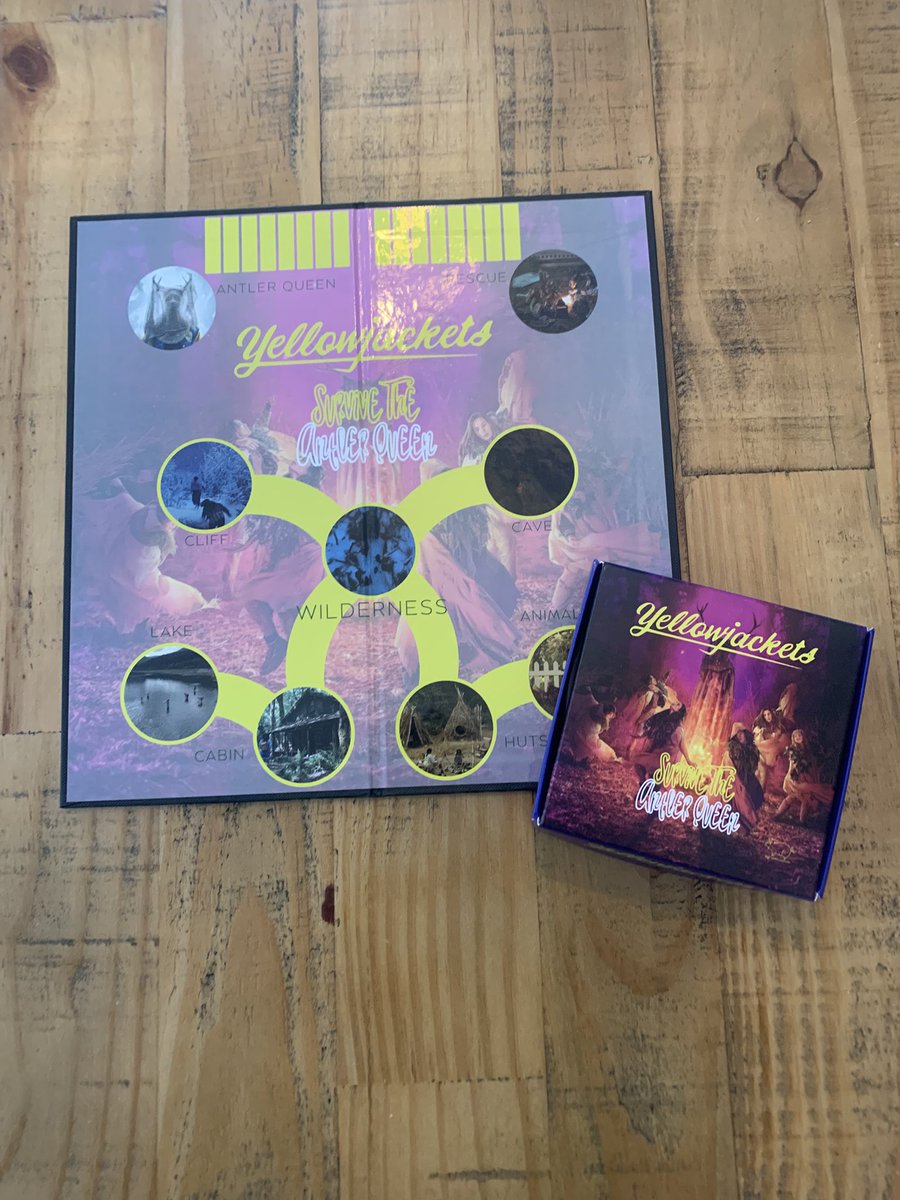 i had like six followers when I posted this the first time so i’m redoing it because i like making neat things and i like when people tell me the things i make are neat anyway i made a yellowjackets board game and everyone should stop by and tell me how neat it is