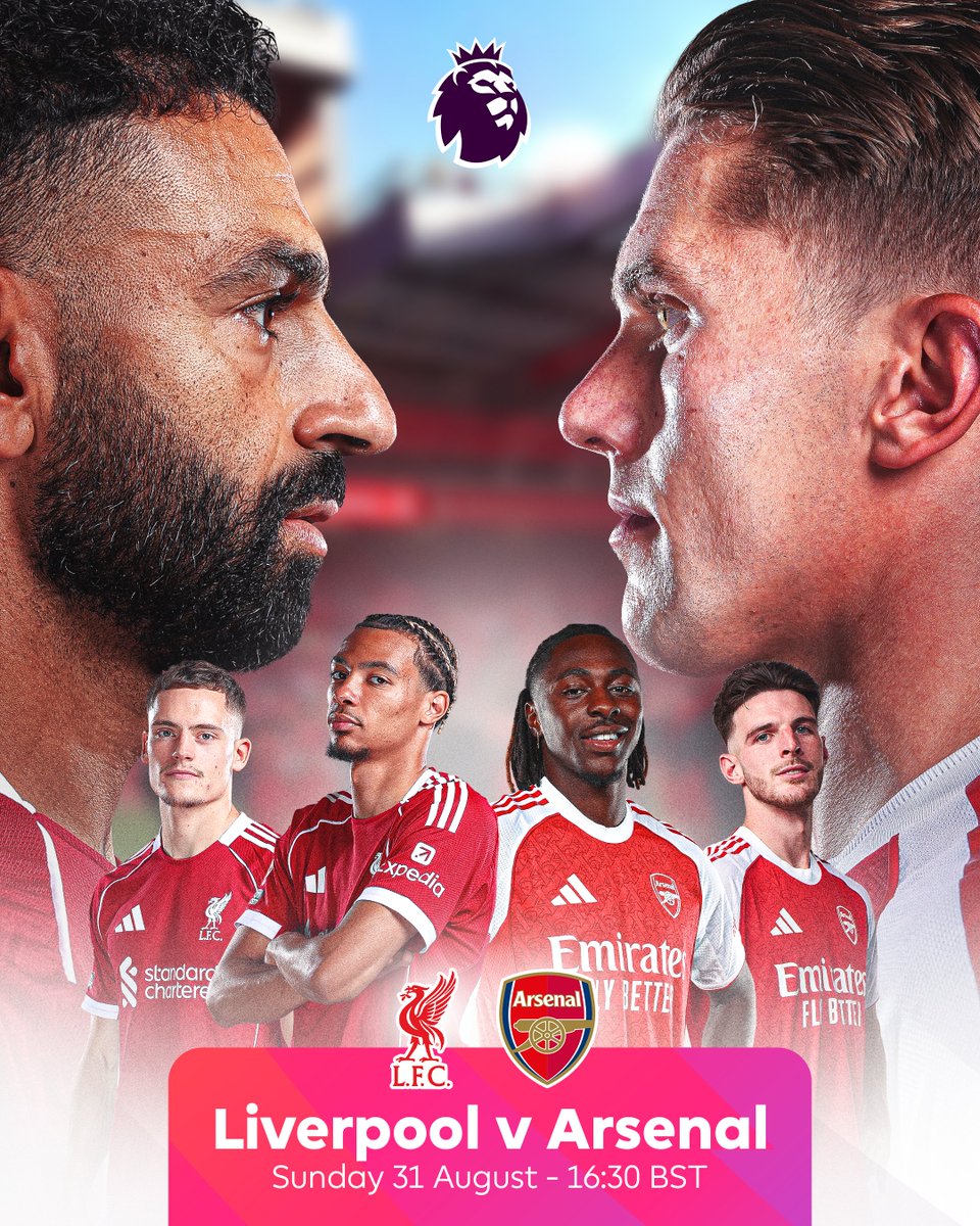 An early-season showdown between Liverpool and Arsenal awaits 🍿