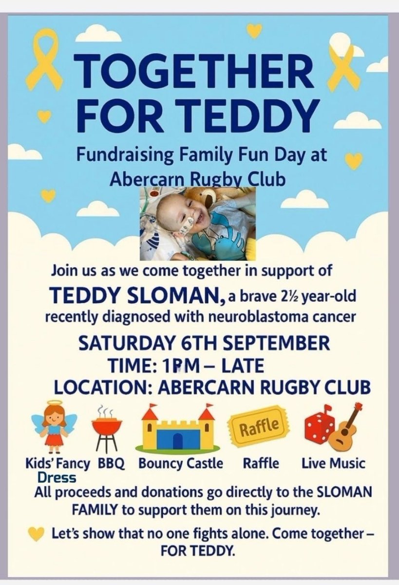Abercarn United AFC (@abercarnunited) on Twitter photo 🖤🤍❤️
Together for Teddy Donations…
A massive thank you to everyone that donated today.
We will continue with our collection next week before taking the funds up to the boys <a href="/Abercarnrugby/">Abercarn Rugby</a> to pass on!
Shout out to <a href="/CantonFballClub/">Canton Football Club</a> supporters who kindly donated 💛
#AUFC 🖤🤍❤️
Together for Teddy Donations…
A massive thank you to everyone that donated today.
We will continue with our collection next week before taking the funds up to the boys <a href="/Abercarnrugby/">Abercarn Rugby</a> to pass on!
Shout out to <a href="/CantonFballClub/">Canton Football Club</a> supporters who kindly donated 💛
#AUFC