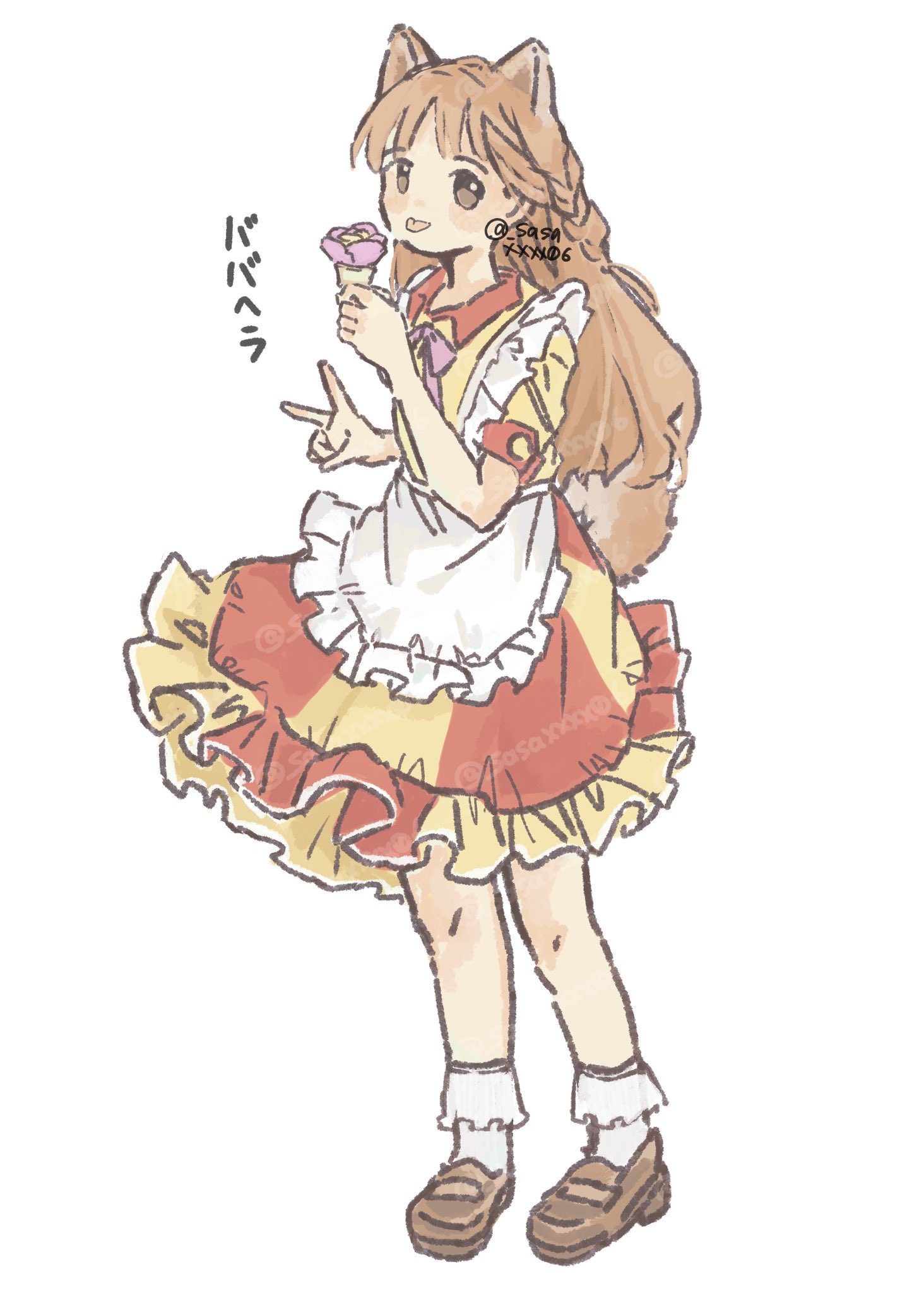 顔絵 バイクイラスト練習中。バイクはセパハン(眺めるだけなら