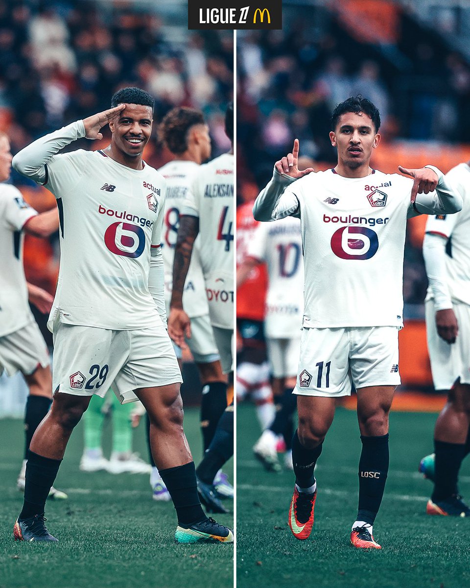 Ligue1_ENG's tweet photo. Igamane x Sahraoui, Lille’s Moroccan stars 🇲🇦⭐️ https://t.co/rJ8FVZdo0Y