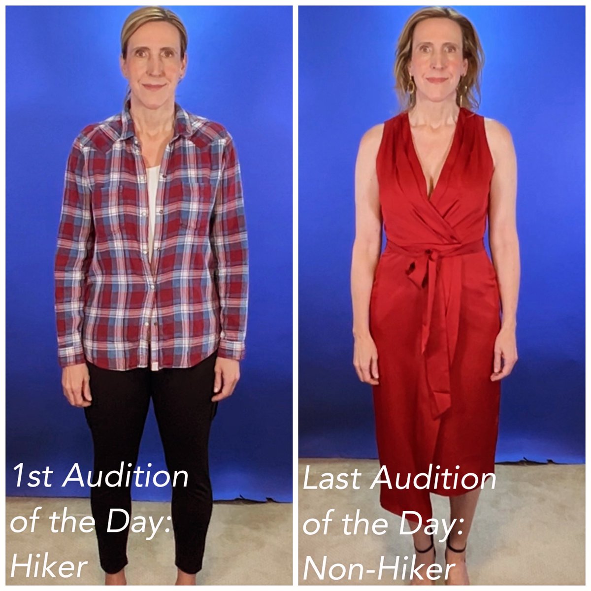 CarolynBKennedy's tweet image. Auditions and characters, oh my!! From morning til night, from “hiker” to “non-hiker”! Oh, how I love being an actor!

#actress #auditioning #selftape #slate #actorslife #acting