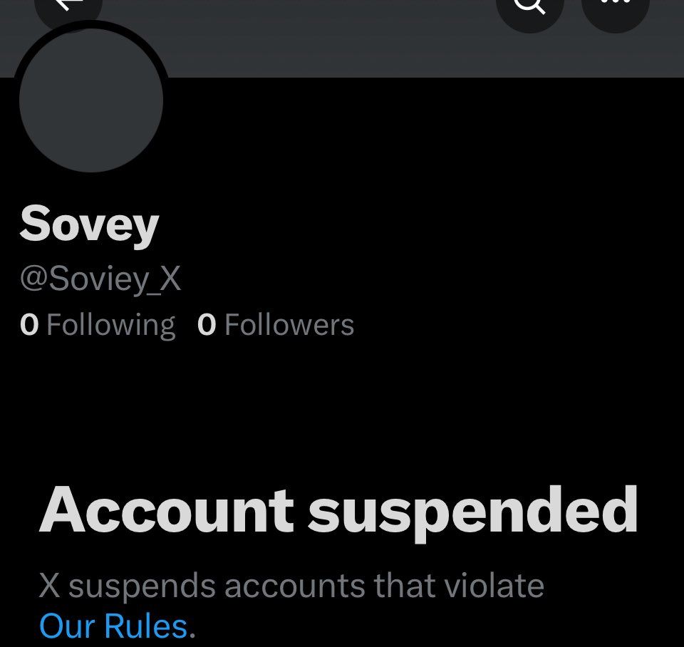 You mess with the bull, you get the horn thingies. 

5k followers, gone. 

FAFO.