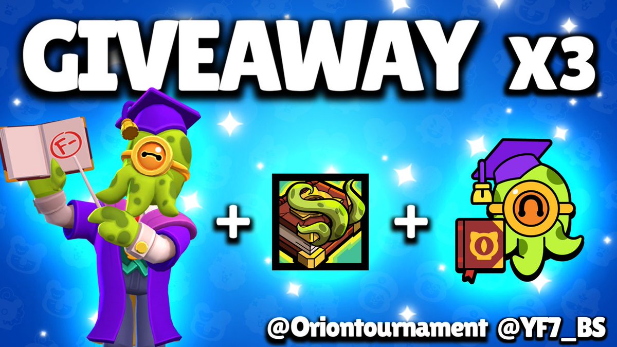🎉 X3 ELDRITCH PROFESSOR BARLEY 🎉 (+Pin &amp; Profile Icon)

To enter :

✅ - Follow <a href="/YF7_BS/">YF7</a> + <a href="/Oriontournament/">Orion Gaming</a>
🔄 - Retweet &amp; Like
🟣 - Follow : twitch.tv/yf7_bs

The winners will be announced on September 12th

Good luck everyone ❤️ #EldritchProfessorGiveaway #BrawlTalk