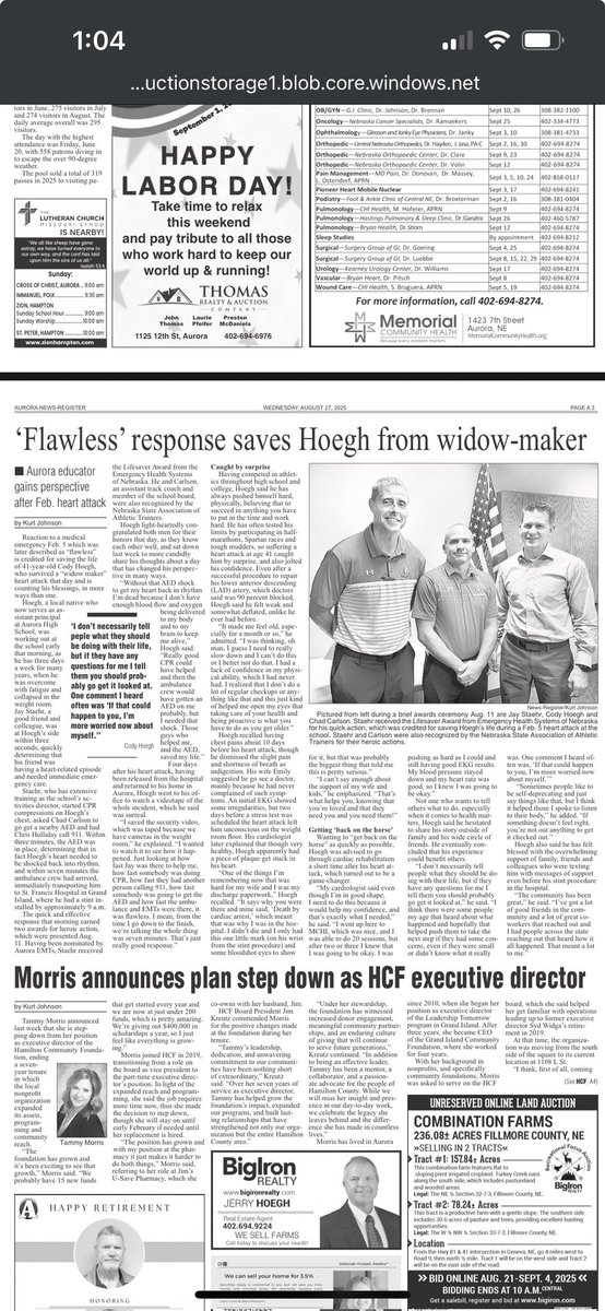 ccarlson7's tweet image. My brother helped save one of my good friends life. Thank you @ChadCarlson and others for your quick response to a very stressful situation.