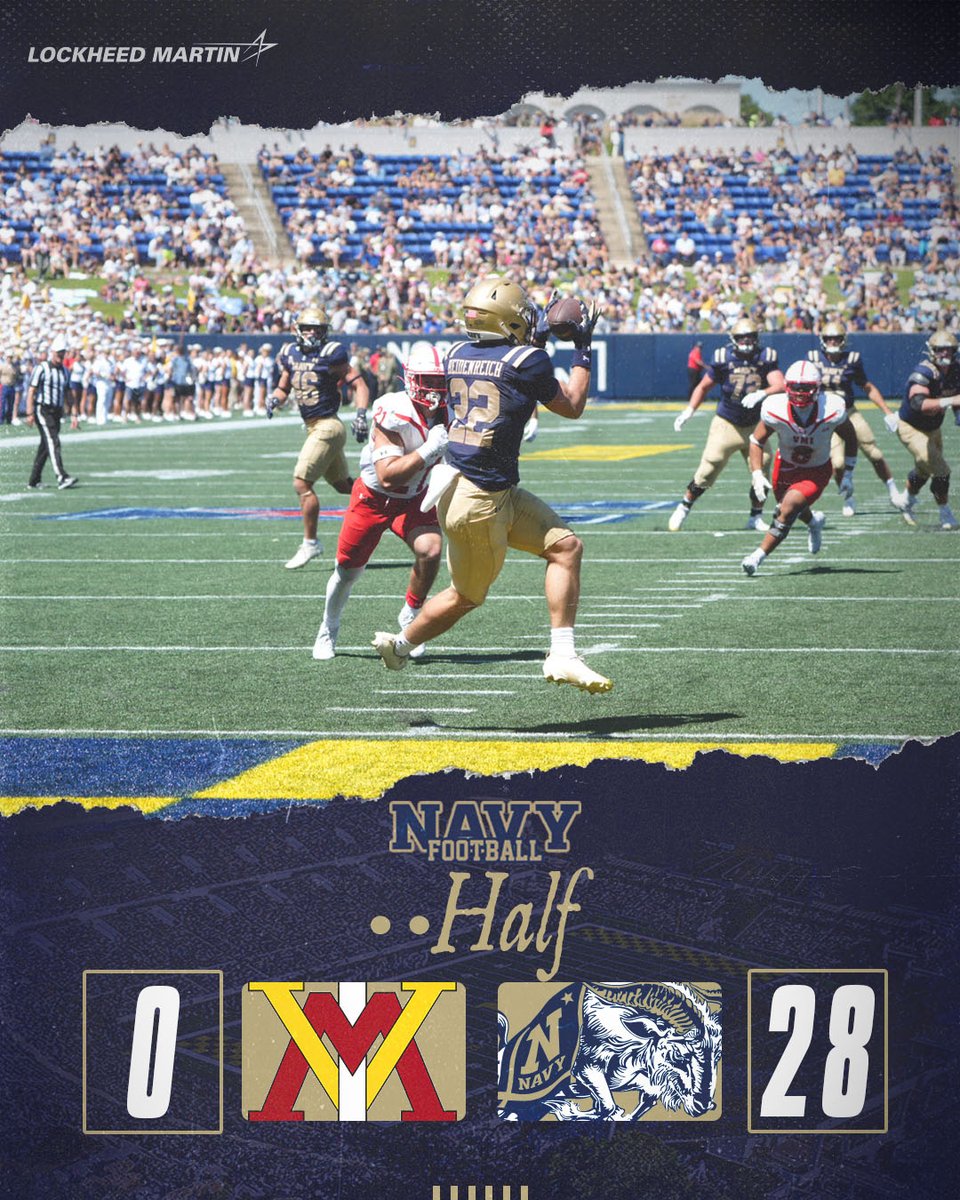 NavyFB's tweet photo. score at half.
#GoNavy | #RollGoats https://t.co/88z1dTj5kz