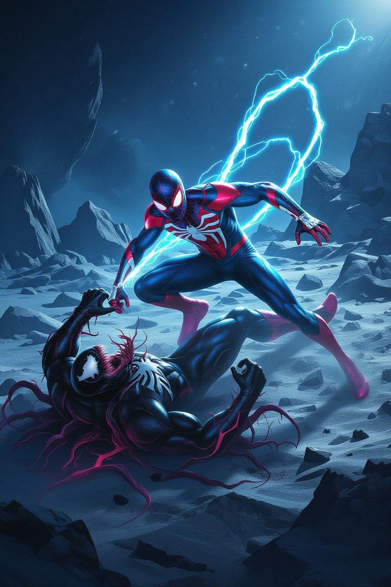 art_moroz's tweet photo. Spider-Man VS Venom

#Spiderman #Venom #GrokImagine https://t.co/KQxa6CYbcE