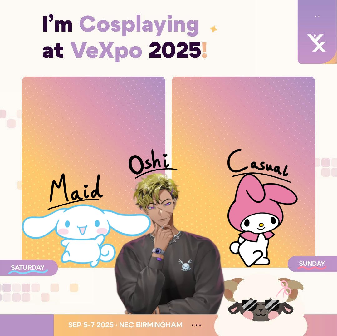 Foxy⁷ ~ (@foxy_bearr) on Twitter photo #Vexpo2025 #Vtuberexpo
RAHHHHH, LOOKIE WHAT WE HAVE HERE
ITS CINNAMOROLL + MY MELO TIME ᕙ( : ˘ ∧ ˘ : )ᕗ
ALSO ADDED VANTA TO THIS SINCE HES THE MAIN REASON IM SO EXCITED FOR IT AHHHHHH
/ / / / /
Duoing with my pookie <a href="/Celeste98955769/">Celeste~🥭🛐🦁</a> <3 #Vexpo2025 #Vtuberexpo
RAHHHHH, LOOKIE WHAT WE HAVE HERE
ITS CINNAMOROLL + MY MELO TIME ᕙ( : ˘ ∧ ˘ : )ᕗ
ALSO ADDED VANTA TO THIS SINCE HES THE MAIN REASON IM SO EXCITED FOR IT AHHHHHH
/ / / / /
Duoing with my pookie <a href="/Celeste98955769/">Celeste~🥭🛐🦁</a> <3