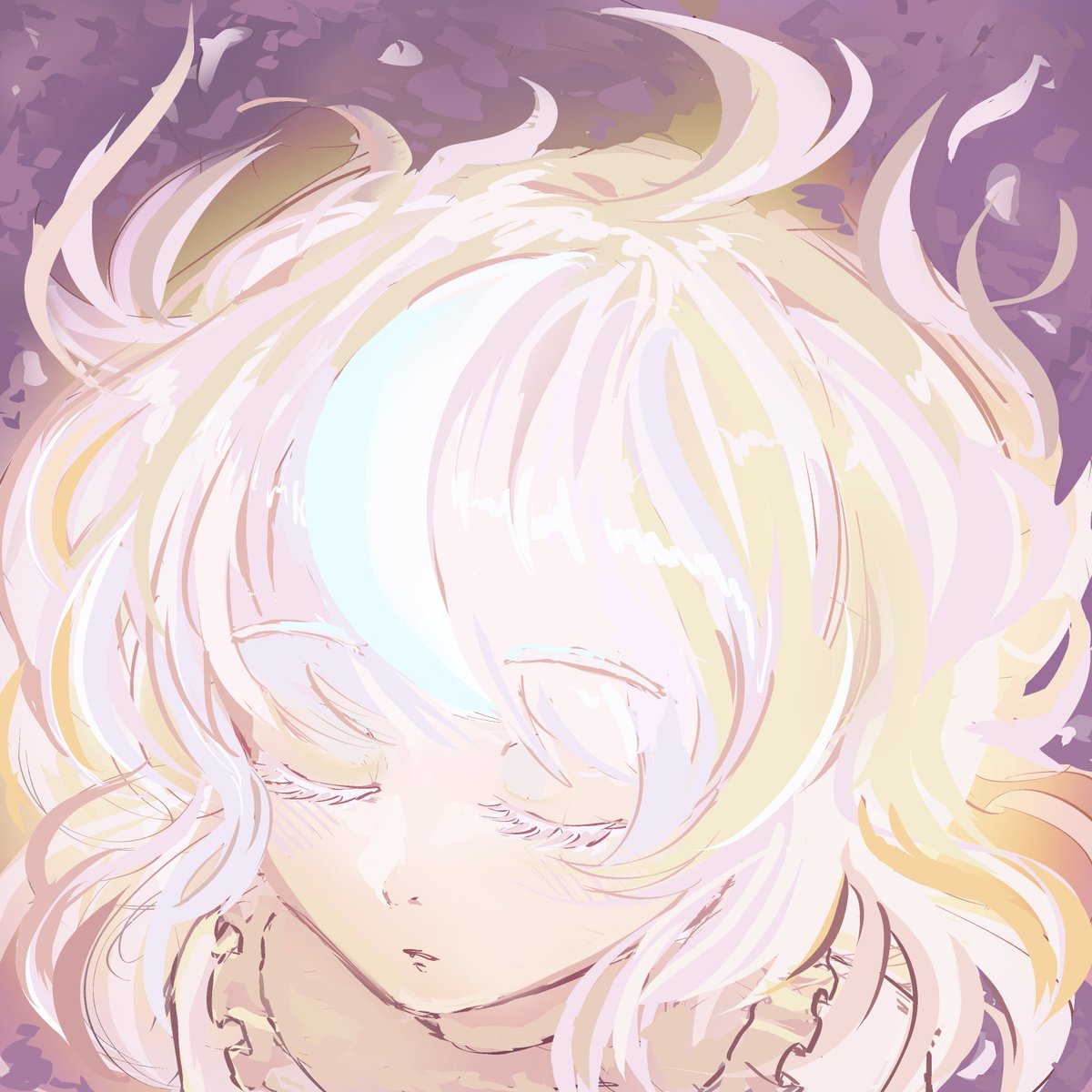 fennen_illust's tweet image. Hair flowing &amp;amp; glowing 🌟(Timelapse in thread) #animeart #artmoots #arttwt #smallartist