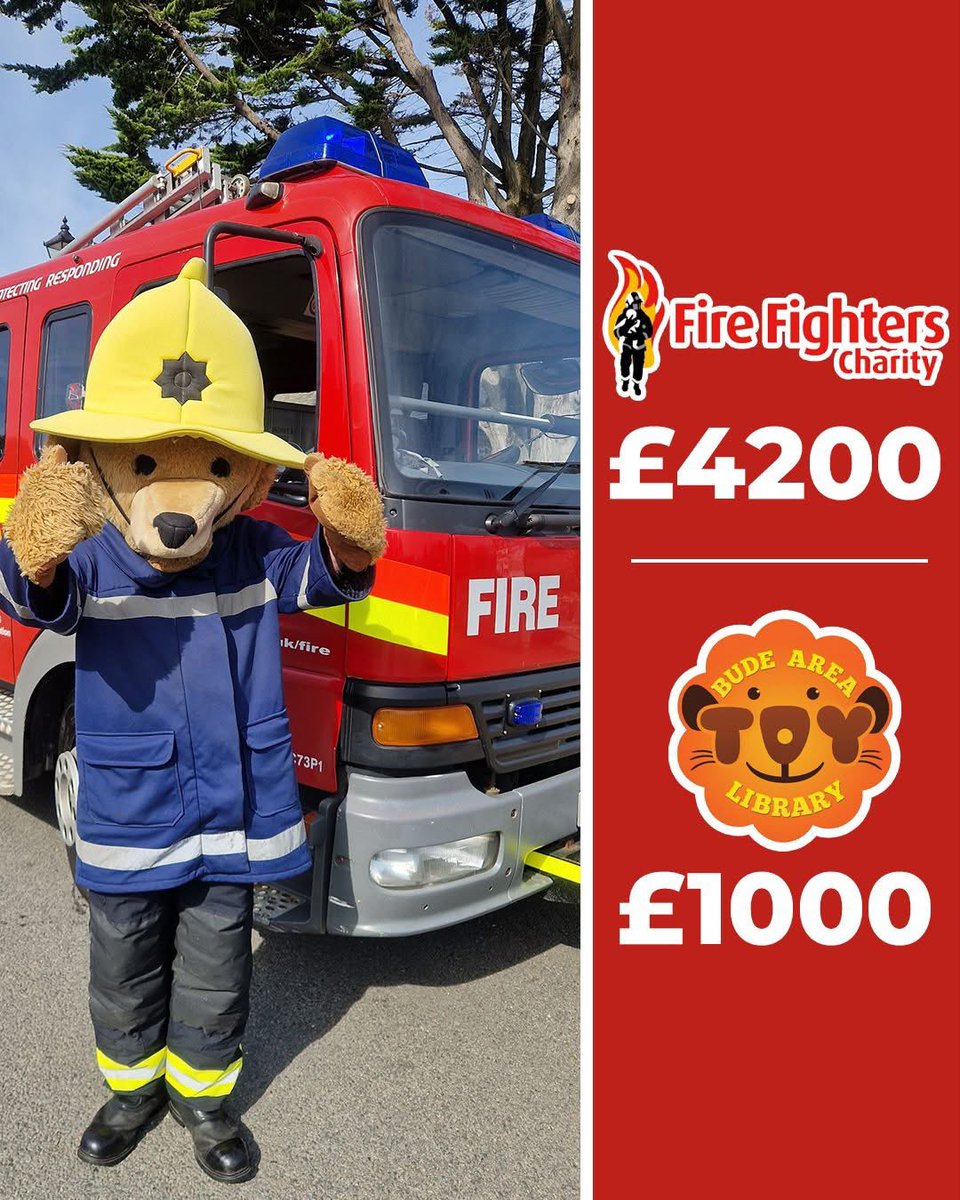 An amazing amount raised from this years Open Day. Thank you to everyone who helped make this possible and supported us. #7.3 #firefighterscharity