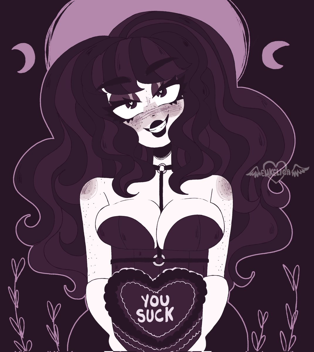 I guess this is her way of flirting with you...?
#ocart