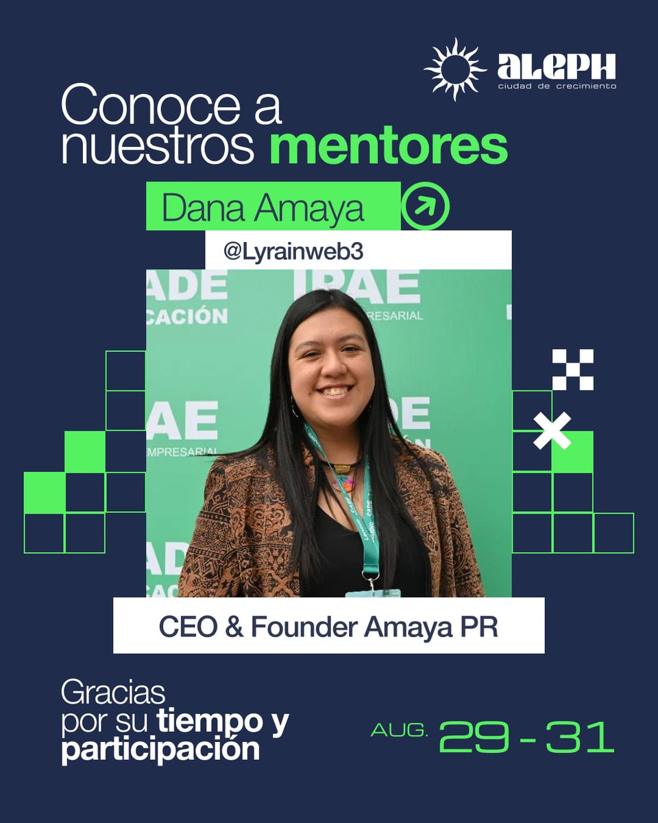 EthereumLima's tweet image. ¡Conoce a nuestros mentores expertos para el #AlephHackathon! 

¿Quiénes son? 👇