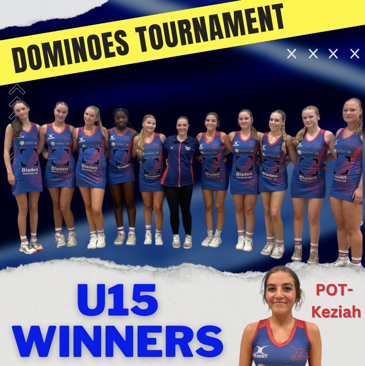 U15/14 mixed squad <a href="/DominoesNC/">Dominoes Netball Club</a> Tournament🥇❤️💙🖤💛 #lasttournamentoftheseason #winners #ONCgirls