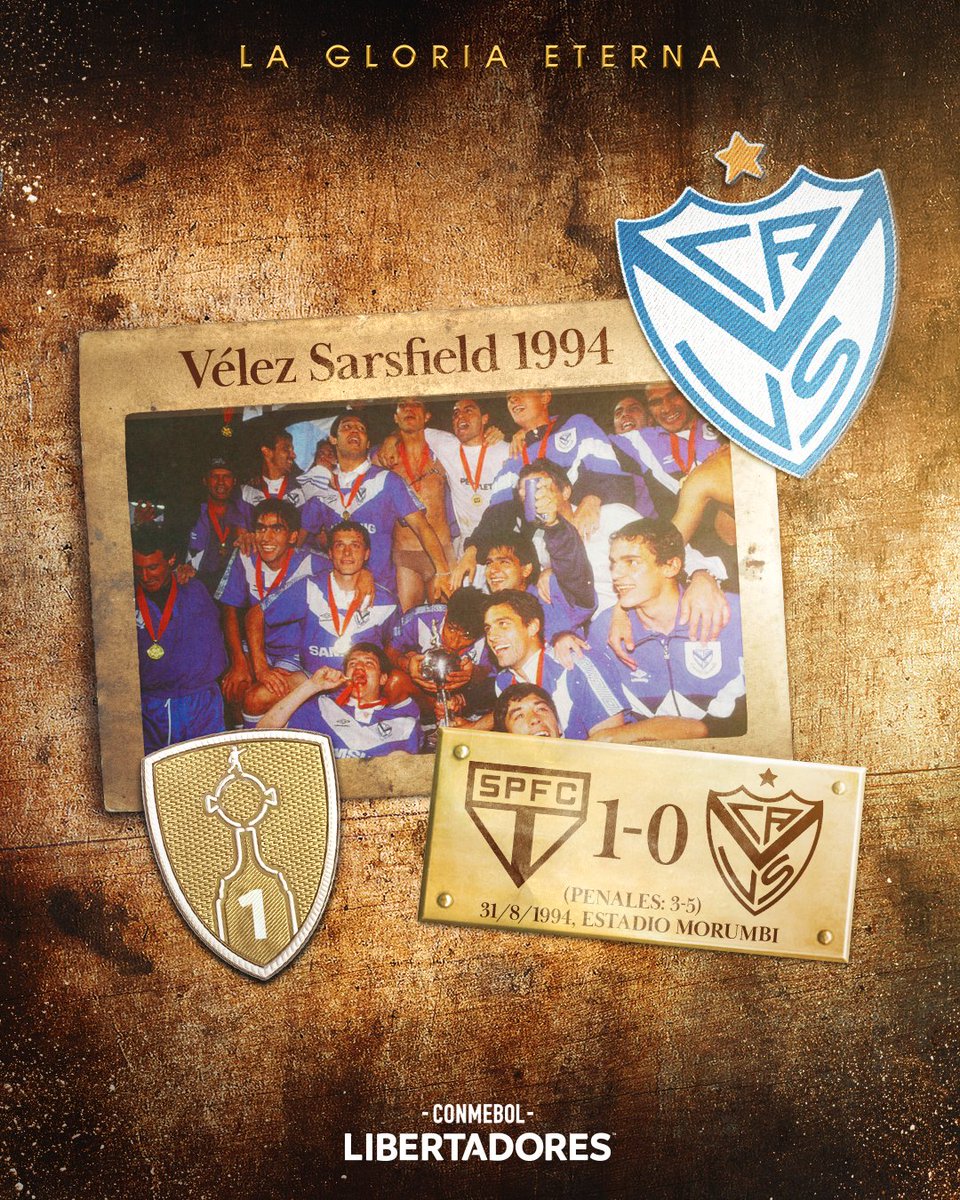 🏆💙 ¡Un recuerdo para toda la vida! Hace 31 años, <a href="/Velez/">Vélez Sarsfield</a> se consagraba campeón de la CONMEBOL #Libertadores por primera vez 

#GloriaEterna