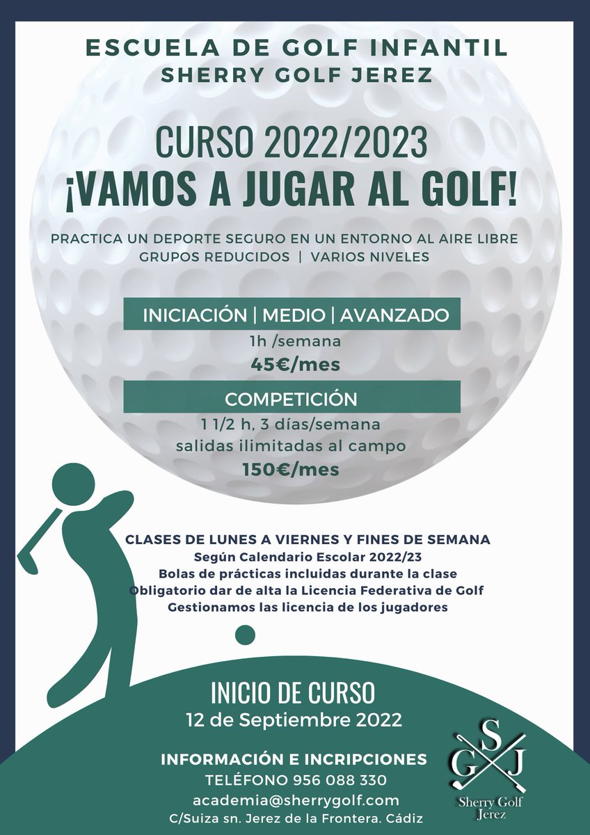 Inicio Escuela de Golf Curso 2025-2026 - mailchi.mp/f2fd53e8059a/i…