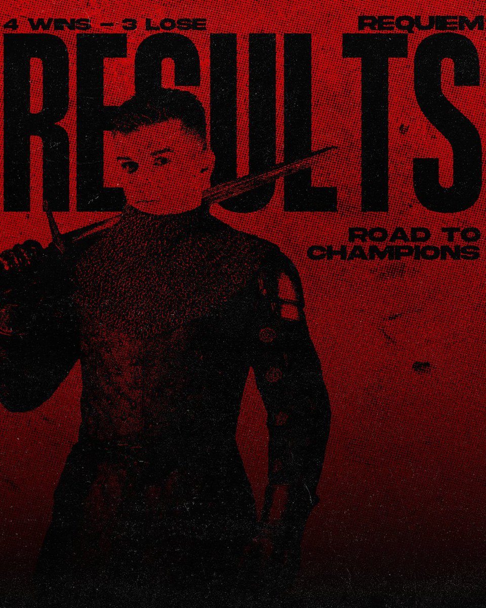 4 win 2 lose, mais c'est pas fini.
On se retrouve demain pour les bracket ! 💪

#RequiWin