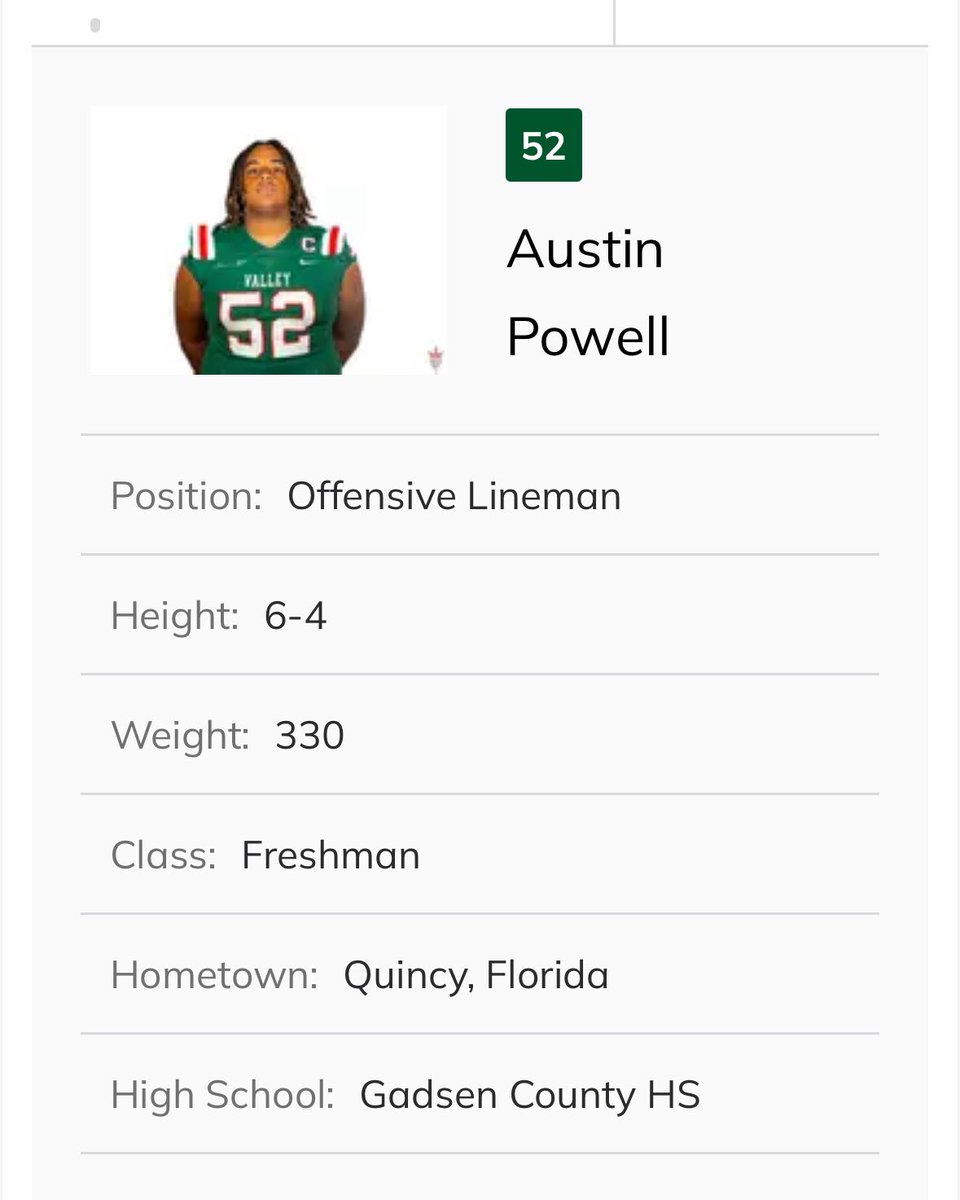 Jimmie Powell (@jimmiepowell2) on Twitter photo Nephew’s first college game … OL Captain Football <a href="/Austin1Powell/">Austin Powell</a> #MAXOUT (8/30/25) Southern University vs Mississippi Valley State - tv.swac.org/program-group/… Nephew’s first college game … OL Captain Football <a href="/Austin1Powell/">Austin Powell</a> #MAXOUT (8/30/25) Southern University vs Mississippi Valley State - tv.swac.org/program-group/…