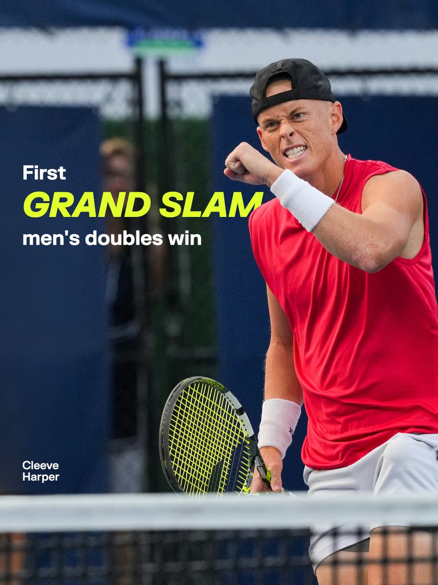 First Grand Slam win for Cleeve Harper 🙌

The Canadian scores a breakthrough men’s doubles win with partner Jean-Julien Rojer 🇳🇱 at the US Open ✨

//

Première victoire en Grand Chelem pour Cleeve Harper 🙌

Le Canadien signe un moment inoubliable en double avec Jean-Julien