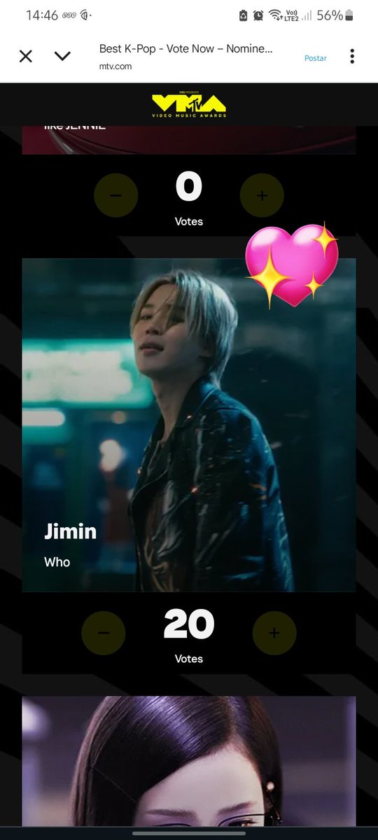 VOTE FOR WHO ON VMAS
VOTE FOR JIMIN ON VMAS 
#VoteForWHO_onVMA