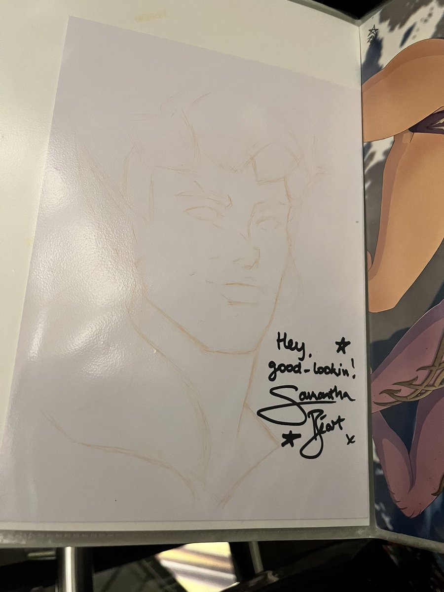 RenMasaoAnkoku's tweet image. We’ve got signed WIPs!! 💜 

Sam and Tim have my heart this weekend 😭 😭 😭 

#Dragoncon2025
#BG3 #BaldursGate3 #WIP #BG3Art