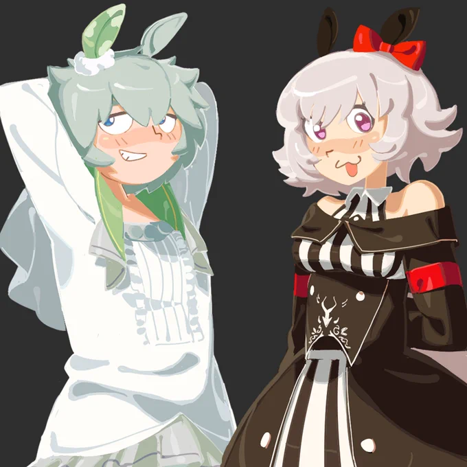 playing with my art style AND playing uma musume