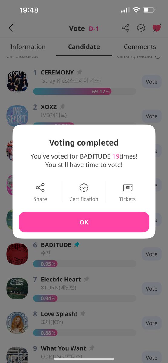 ssjpng's tweet photo. vote for BADITUDE on IDOLCHAMP app ! 

1. download the app, create an account.
2. get voting tickets by watching ads, answering quizzes…
3. Find the SHOW CHAMPION voting section on the home page.
4. Vote for SOOJIN 

Let’s go Seotangs! https://t.co/CKM4rML43U