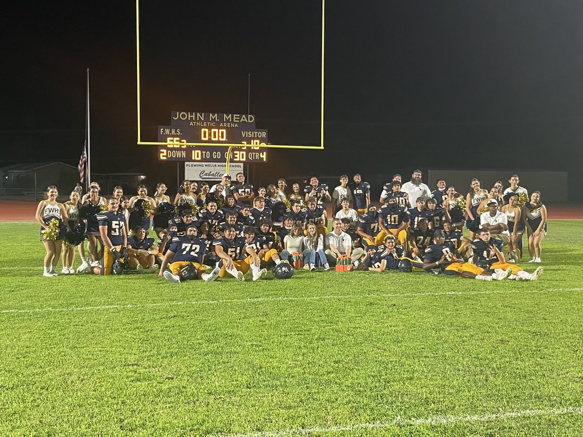 Great night to be a Caballero. Flowing Wells 56 Douglas 10.
Go Cabs!