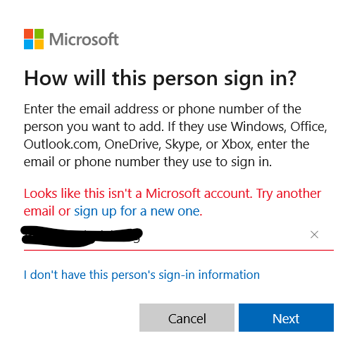 The stupidity of <a href="/Microsoft/">Microsoft</a> <a href="/Windows/">Windows</a> sometimes is astounding. 

Trying to sign in with an M365 account, but according to this message it isn't one. WTF?