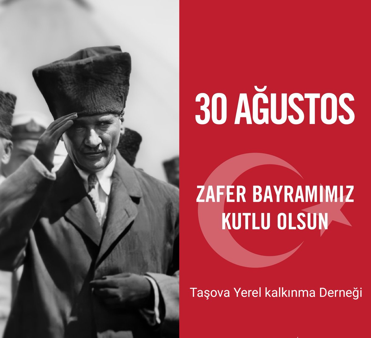 Milletin İstiklalini Yine Milletin Azim ve Kararı Kurtaracaktır.
Gazi Mustafa Kemal Atatürk 
Büyük zaferin 100. yıl dönümünde 
Gazi Mustafa Kemal Atatürk başta olmak üzere tüm kahramanlarımızı  saygı ve rahmetle anıyoruz.
30 Ağustos Zafer Bayramımız Kutlu Olsun. 🇹🇷